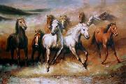 unknow artist Horses 02 oil painting on canvas